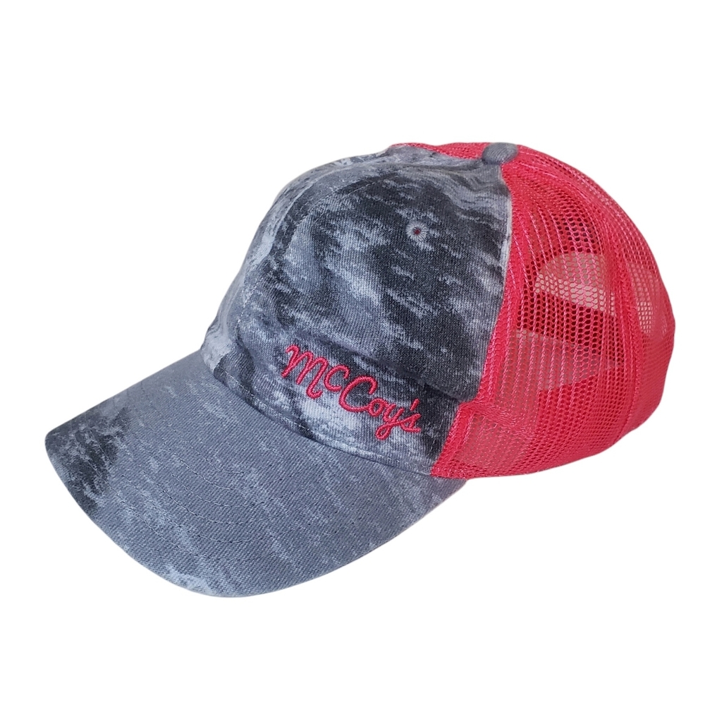 Pink Mesh Baseball Cap Embroidered